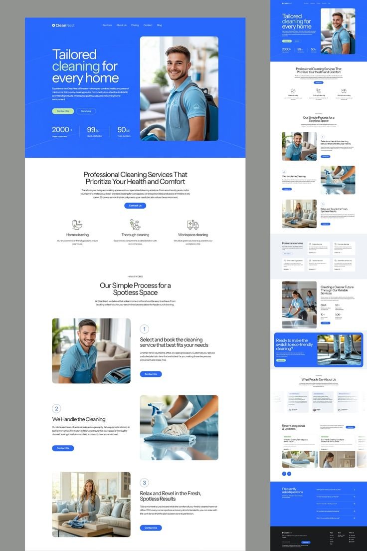 Cleaning Services website
